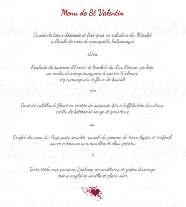 Menu Onglet de veau du Pays juste snacké, ravioli de pomme de terre Agria et cerfeuil, sauce crémeuse aux morilles et chou pointu : Restaurant de l'Etoile