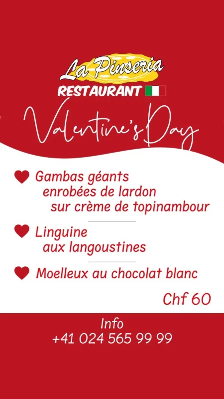 Menu Linguine aux langoustines : La Pinseria