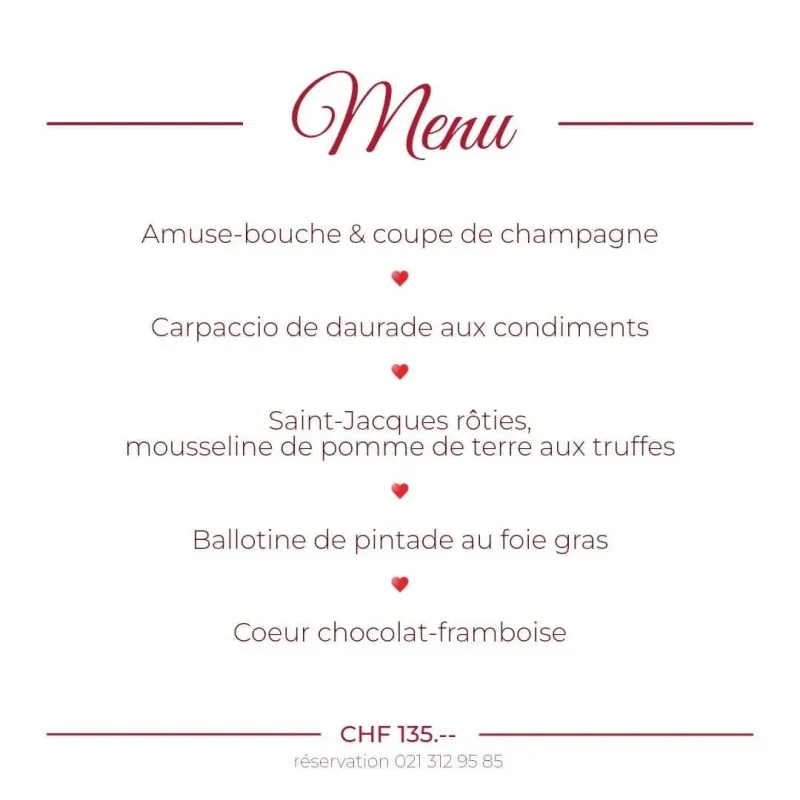 Menu Saint-Jacques rôties, mousseline de pomme de terre aux truffes, ballotine de pintade au foie gras : Au Chat Noir