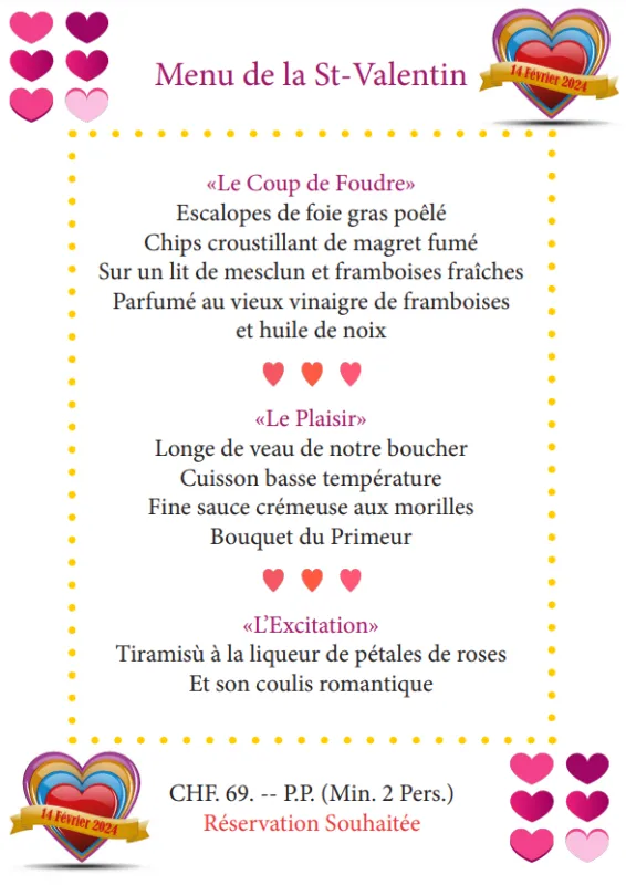 Menu Longe de veau de notre boucher, cuisson basse température, fine sauce crémeuse aux morilles, bouquet du primeur : Il Brigantino