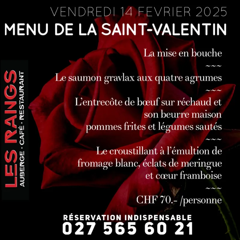 Menu Entrecôte de bœuf sur réchaud et son beurre maison, pommes frites et légumes sautés : Auberge restaurant Les Rangs