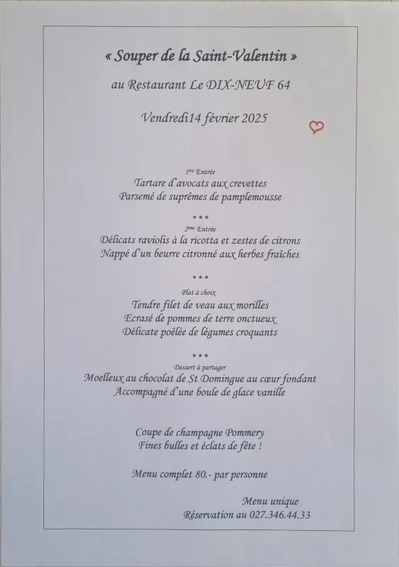 Menu Filet de veau aux morilles, écrasé de pommes de terre onctueux, poêlée de légumes croquants : Dix-neuf 64