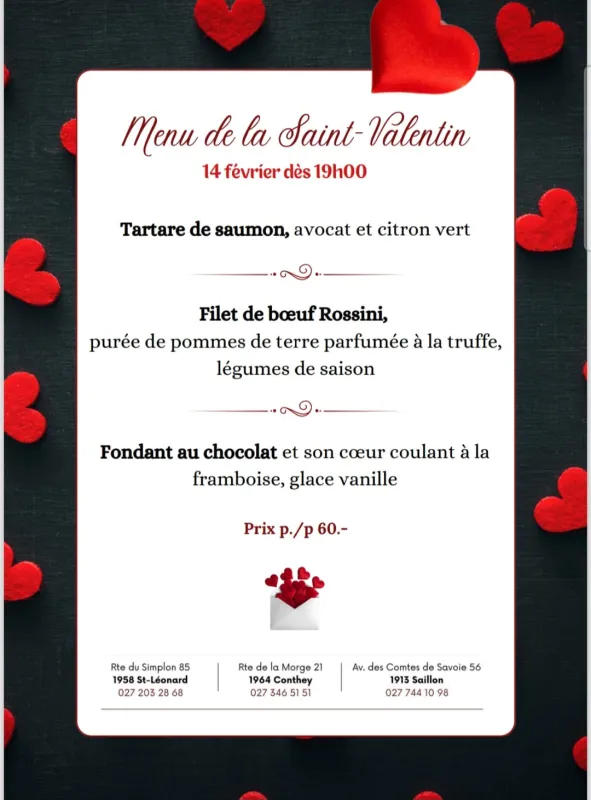 Menu Filet de bœuf Rossini, purée de pommes de terre parfumée à la truffe, légumes de saison : Accademia della Pizza