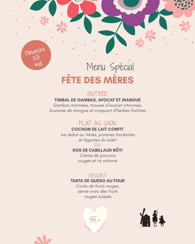 Menu Cochon de lait confit, jus réduit au Xérès, pommes fondantes et légumes du soleil : Circulo Español