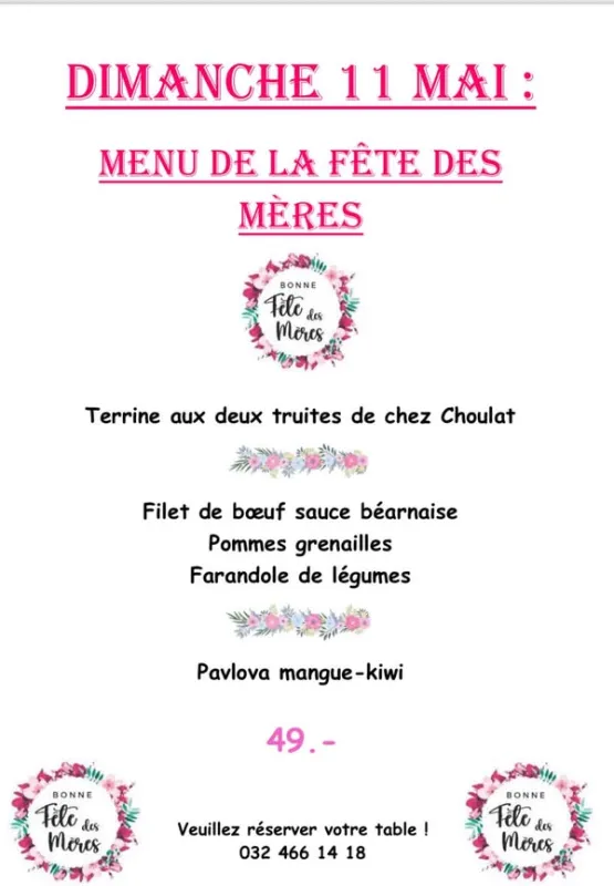 Menu Filet de bœuf sauce béarnaise, pommes grenaille, farandole de légumes : Petit Café de la Gare