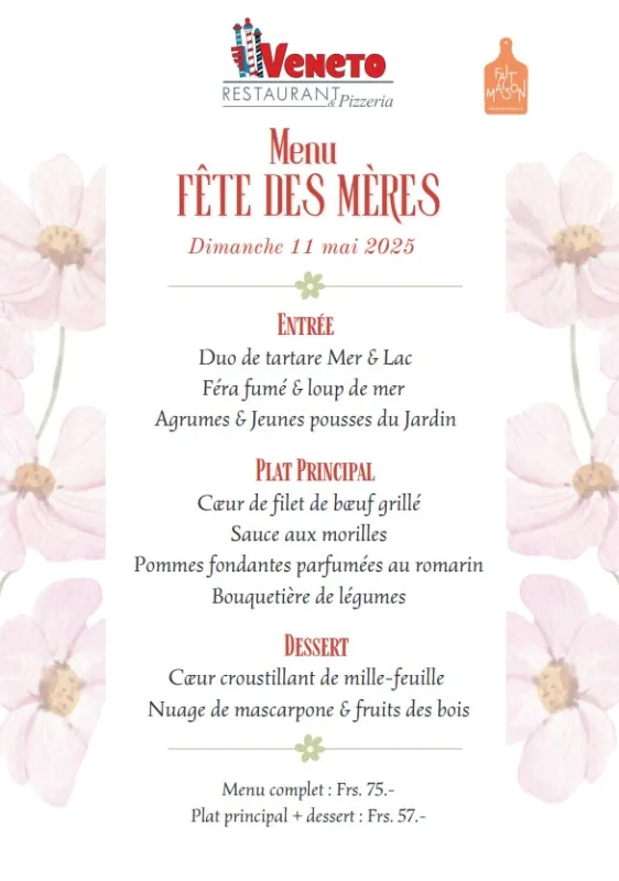 Menu Cœur de filet de bœuf grillé, sauce aux morilles, pommes fondantes parfumées au romarin, bouquetières de légumes : Le Veneto