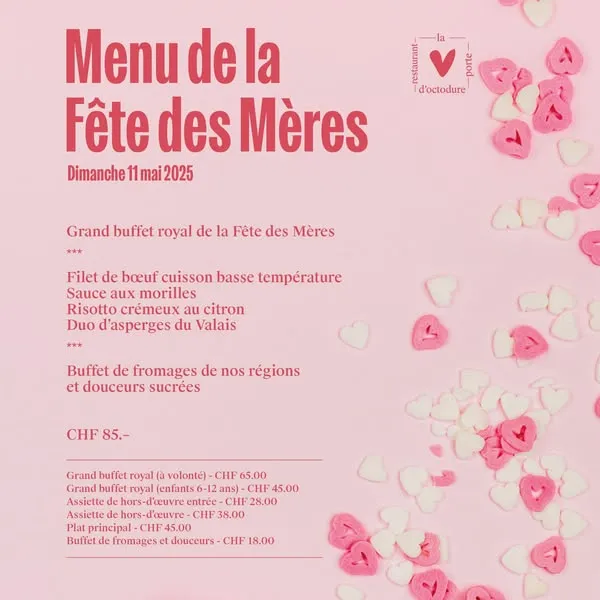 Menu Filet de bœuf cuisson basse température, sauce aux morilles, risotto crémeux au citron, duo d’asperges du Valais : La Porte d'Octodure