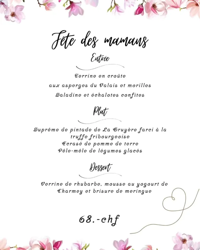 Menu Suprême de pintade de La Gruyère farci à la truffe fribourgeoise, écrasé de pomme de terre, pêle-mêle de légumes glacés : L'Espace Gourmand