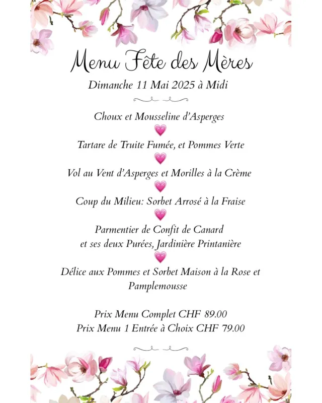 Menu Parmentier de confit de canard et ses deux purées, jardinière printanière : Aux Dix Vins