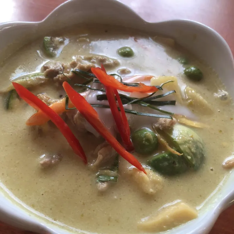 Boeuf curry Vert