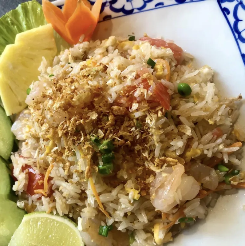 Riz sauté aux crevettes