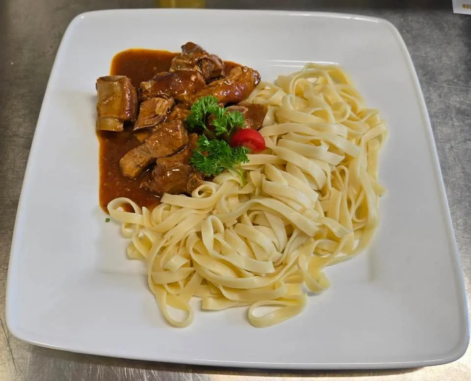 Boeuf et tagliatelles